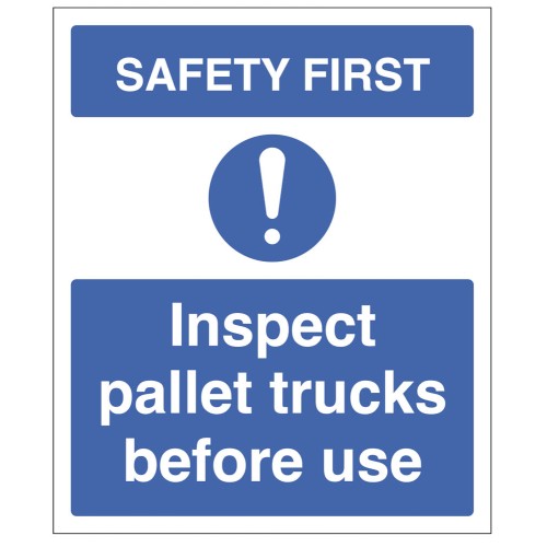 Safety First - Inspect Pallet Trucks before use